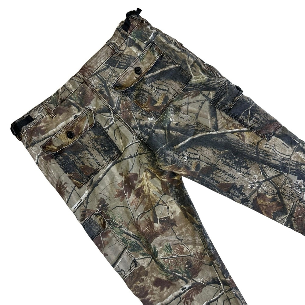 Realtree AP Camo Cargo Pants Men 38x31 Adjustable Sides Woods Hunting Shooting - Picture 5 of 9
